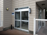 屋外洗濯機置場